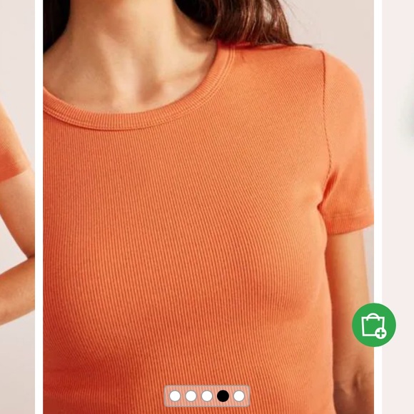 Boden Cotton Ribbed T-Shirt - Picture 3 of 7